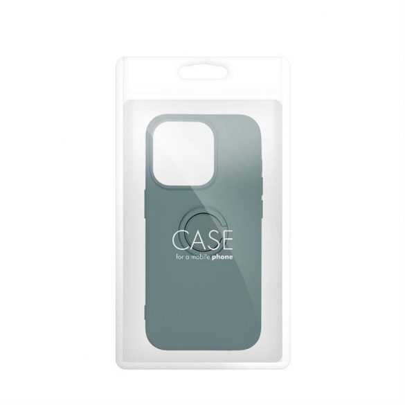 Husa SILICONE RING pentru IPHONE 15 PRO verde