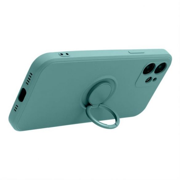 Husa SILICONE RING pentru IPHONE 15 PRO MAX verde