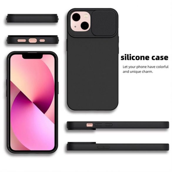 Husă SLIDE pentru IPHONE 15 negru