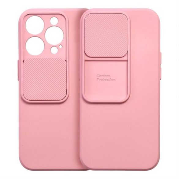 Husa SLIDE pentru IPHONE 15 roz deschis