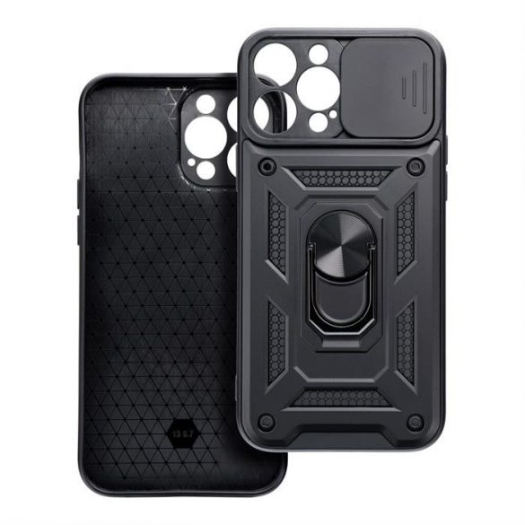 Husa SLIDE ARMOR pentru IPHONE 15 Plus neagra