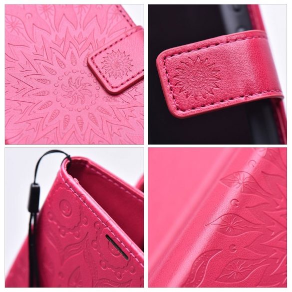 MEZZO Husă carte pentru IPHONE 15 mandala magenta