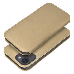 Cartea Dual Pocket pentru IPHONE 15 gold