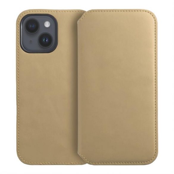 Cartea Dual Pocket pentru IPHONE 15 gold