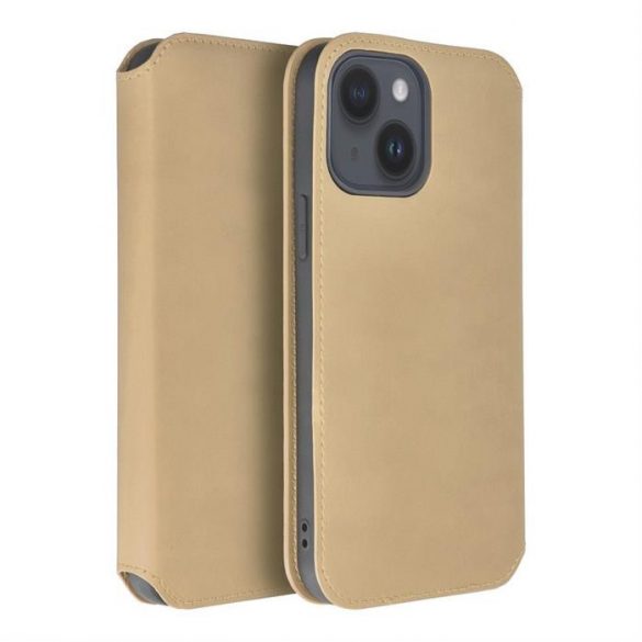 Cartea Dual Pocket pentru IPHONE 15 PRO MAX gold