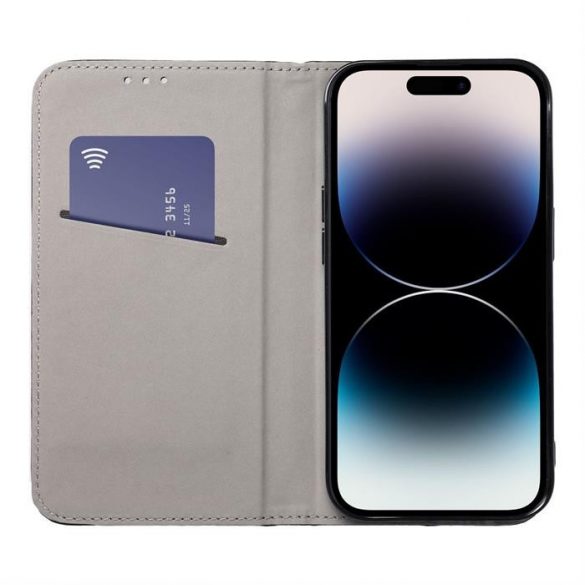 Husă carte Smart Magneto pentru IPHONE 15 neagră