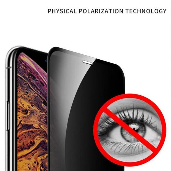 X-ONE Full Husă Extra Strong Privacy - pentru iPhone 15 Pro Max (full glue) Folie securizată 9H