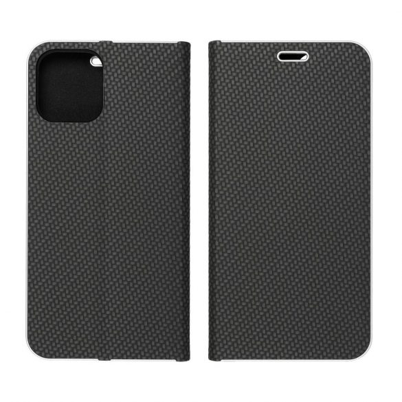 LUNA Book Carbon pentru IPHONE 15 negru