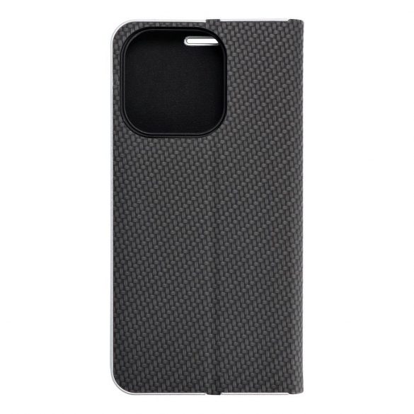 LUNA Book Carbon pentru IPHONE 15 Pro negru