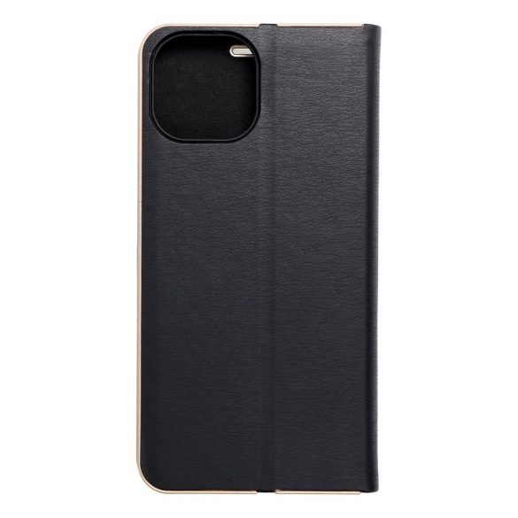 LUNA Book Gold pentru IPHONE 15 negru