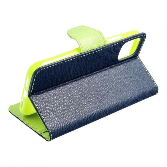 Husa Fancy Book pentru IPHONE 15 PRO navy/lime