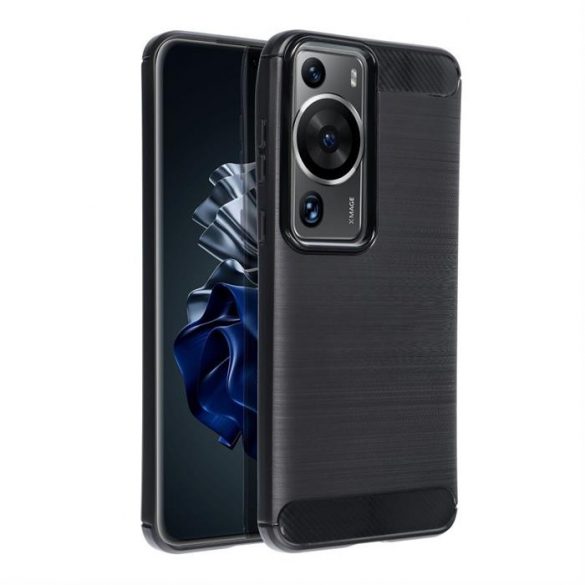 Husa CARBON pentru HUAWEI P60 / P60 PRO neagra