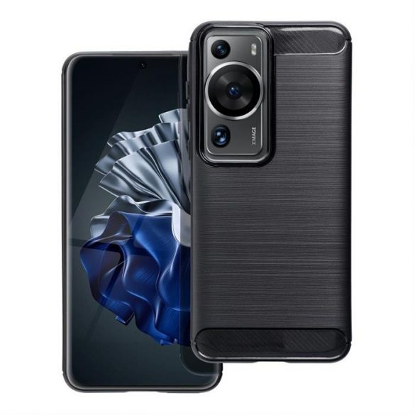 Husa CARBON pentru HUAWEI P60 / P60 PRO neagra