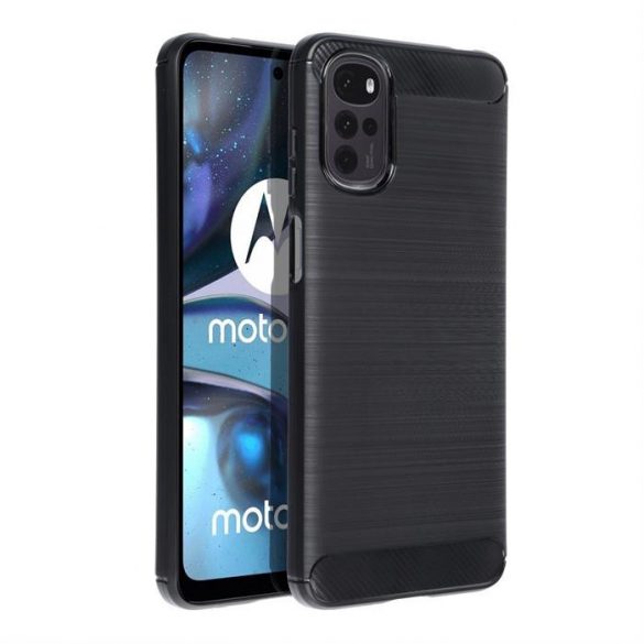 Husă CARBON pentru MOTOROLA G22 negru