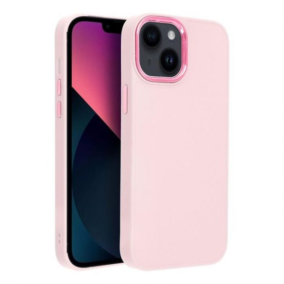 Husa CADRU pentru IPHONE 13 MINI roz pudrat