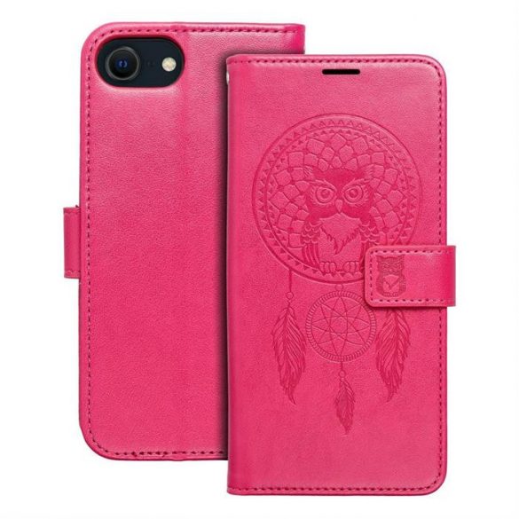 MEZZO Husă carte pentru IPHONE 7 / 8 / SE 2020 / SE 2022 dreamcatcher magenta