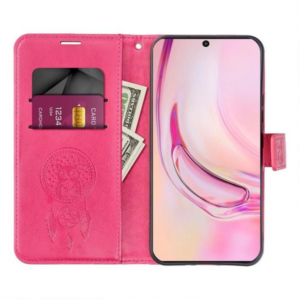 MEZZO Husă carte pentru XIAOMI Redmi 9AT / Redmi 9A Dreamcatcher magenta