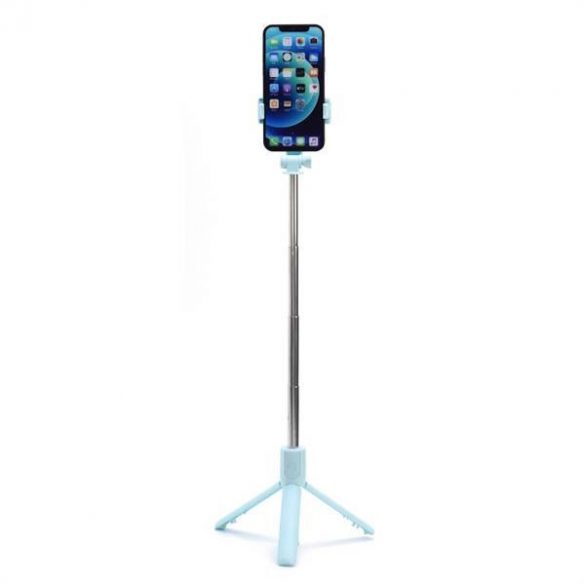 Selfie stick combinat cu trepied și telecomandă bluetooth blue R1