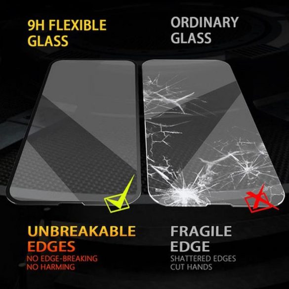 Bestsuit Flexible Hybrid Glass 5D pentru Apple iPhone 15 Plus negru