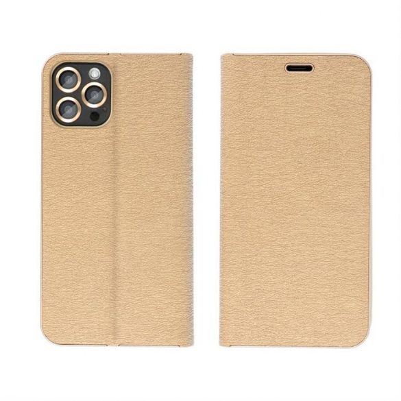 LUNA Husă tip carte Gold pentru XIAOMI Redmi NOTE 12S gold