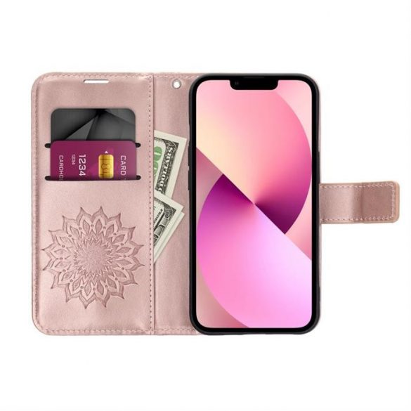 MEZZO Husă carte  pentru XIAOMI Redmi NOTE 12S mandala rose gold