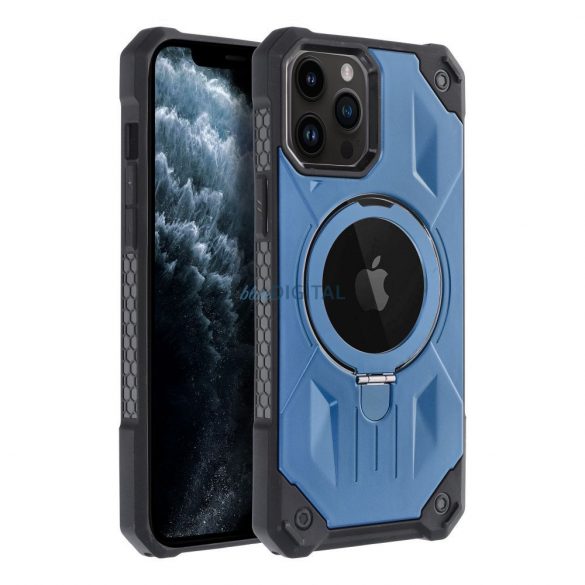 Husa Armor Mag Cover compatibila cu MagSafe pentru IPHONE 11 PRO MAX albastra