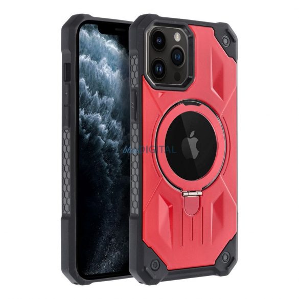 Husa Armor Mag Cover compatibila cu MagSafe pentru IPHONE 11 PRO MAX rosie