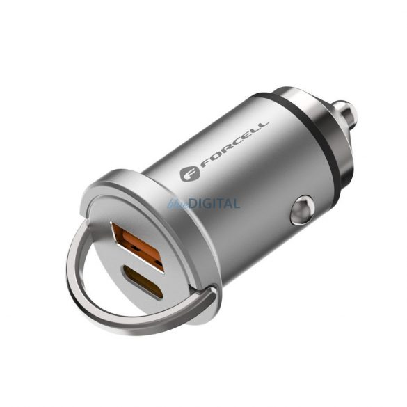 Încărcător auto FORCELL F-Energy Mini Tip C PD30W + USB QC3.0