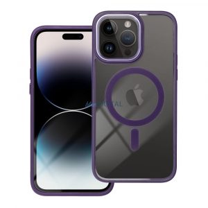 Husă Color Edge Mag Cover compatibilă cu MagSafe pentru IPHONE 15 PLUS violet intens