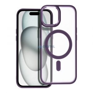 Husă Matte Mag Cover compatibilă cu MagSafe pentru IPHONE 15 violet