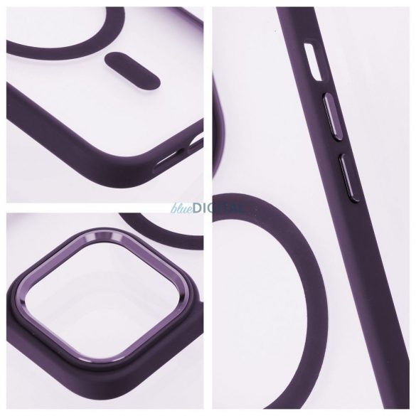 Husă Matte Mag Cover compatibilă cu MagSafe pentru IPHONE 15 violet