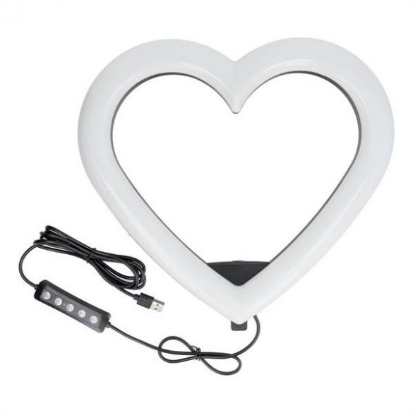 Led RING / Heart Stream RGB lampă 12inch cu suport pentru mobil + trepied JM33-13