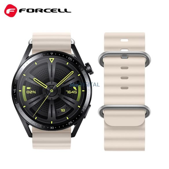 Curea FORCELL F-DESIGN FS01 pentru Samsung Watch 20mm Star Light