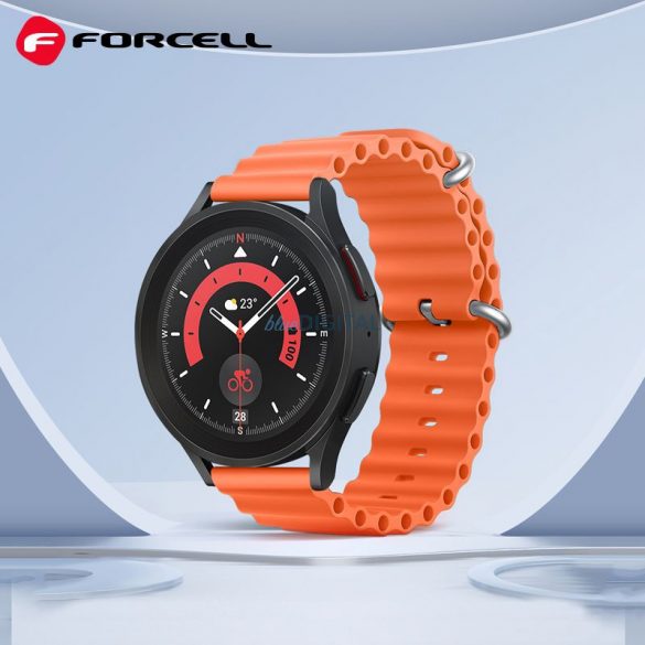 Curea FORCELL F-DESIGN FS01 pentru ceas Samsung 20mm portocaliu