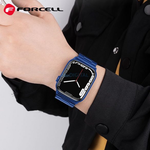 FORCELL F-DESIGN FA10 curea pentru Apple Watch 38/40/41mm albastru