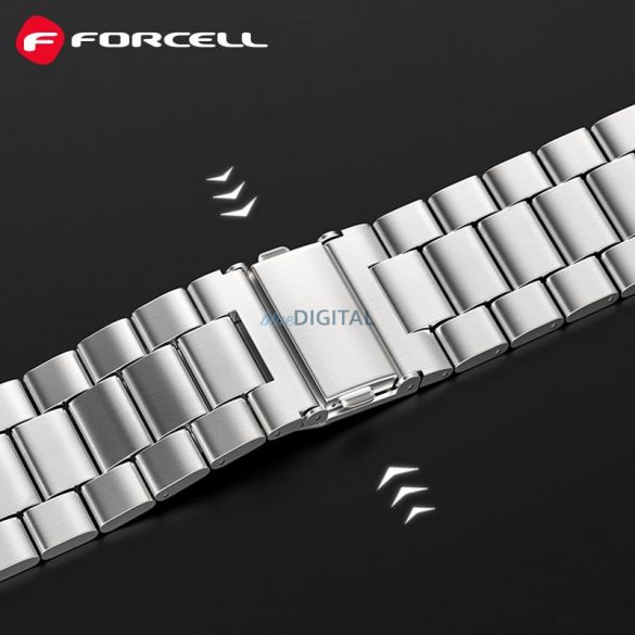 Curea FORCELL F-DESIGN FA10 pentru Apple Watch 38/40/41mm argintiu