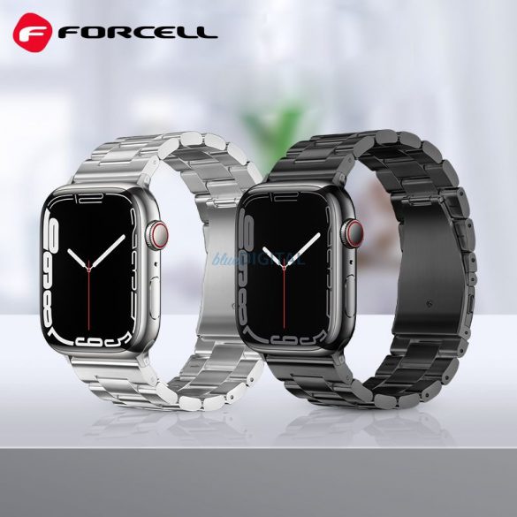 Curea FORCELL F-DESIGN FA10 pentru Apple Watch 38/40/41mm argintiu