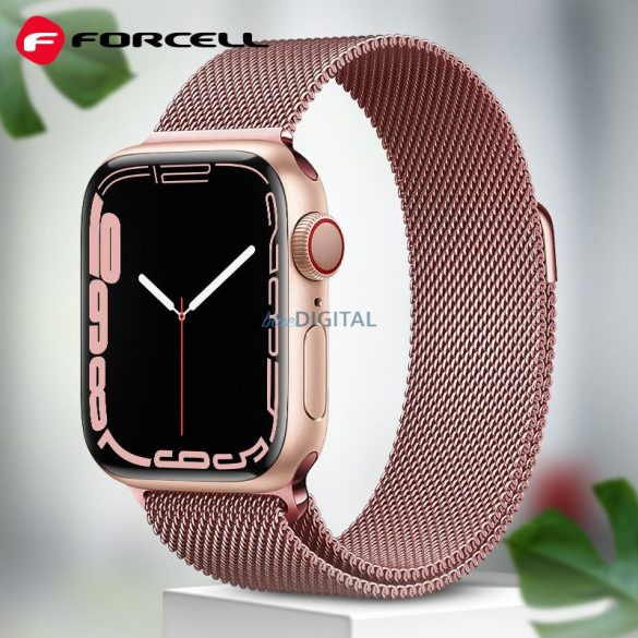 FORCELL F-DESIGN FA03 curea pentru Apple Watch 38/40/41mm aur roz