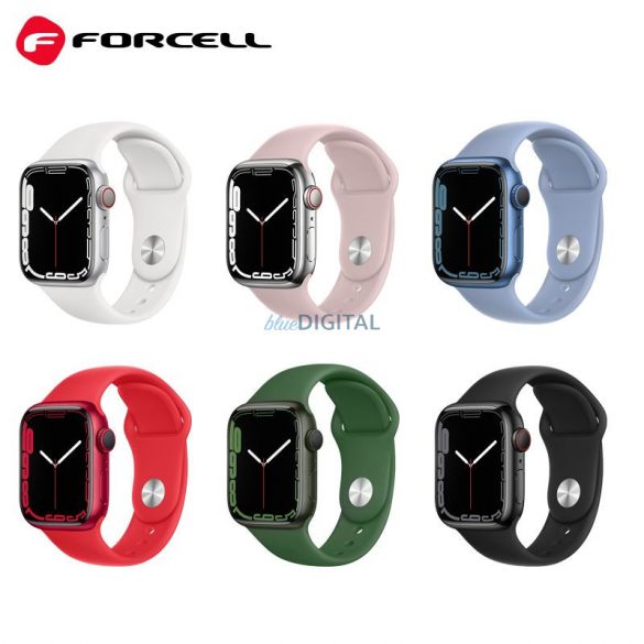 FORCELL F-DESIGN FA01 curea pentru Apple Watch 38/40/41mm alb