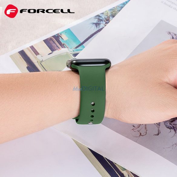 FORCELL F-DESIGN FA01 curea pentru Apple Watch 38/40/41mm verde