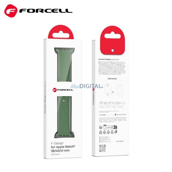 FORCELL F-DESIGN FA01 curea pentru Apple Watch 38/40/41mm verde