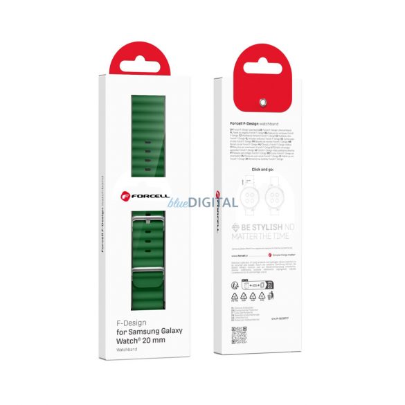 Curea FORCELL F-DESIGN FS01 pentru ceas Samsung 20mm verde verde