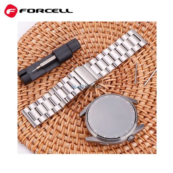 Curea FORCELL F-DESIGN FS06 pentru Samsung Watch 20mm argintiu