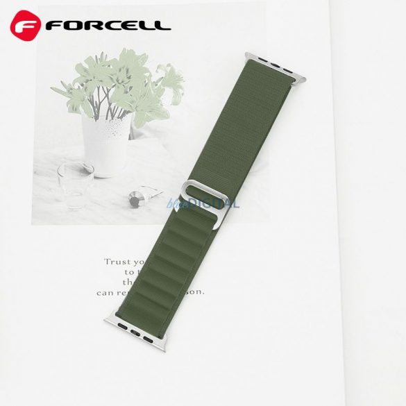 Curea FORCELL F-DESIGN FA13 pentru Apple Watch 38/40/41mm verde