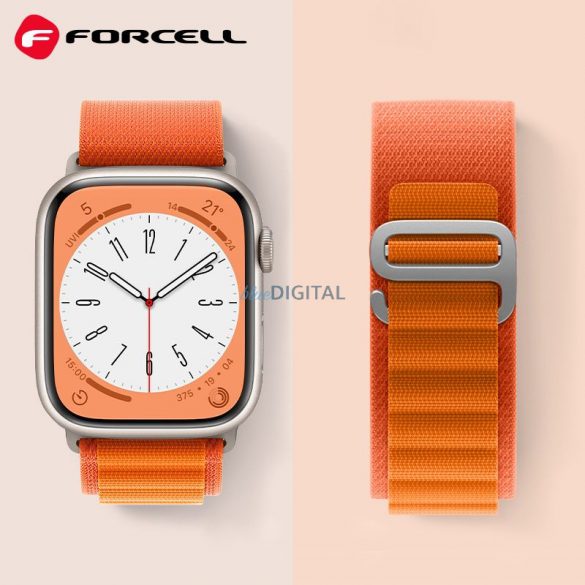 Curea FORCELL F-DESIGN FA13 pentru Apple Watch 38/40/41mm portocaliu