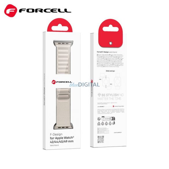 Curea FORCELL F-DESIGN FA13 pentru Apple Watch 42/44/45/49mm culoare stea