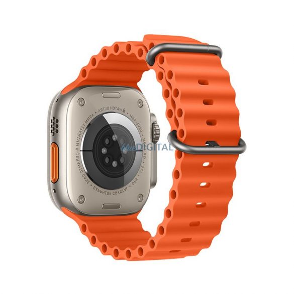 Curea FORCELL F-DESIGN FA12 pentru Apple Watch 42/44/45/49mm portocaliu