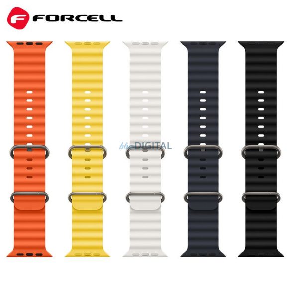 Curea FORCELL F-DESIGN FA12 pentru Apple Watch 42/44/45/49mm portocaliu