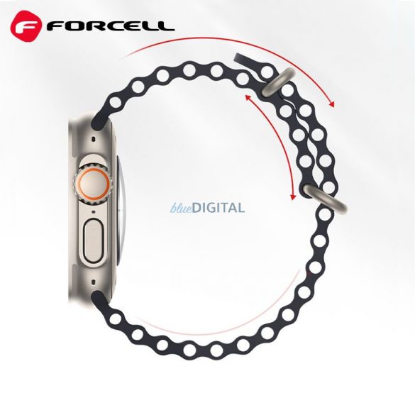 Curea FORCELL F-DESIGN FA12 pentru Apple Watch 38/40/41mm negru