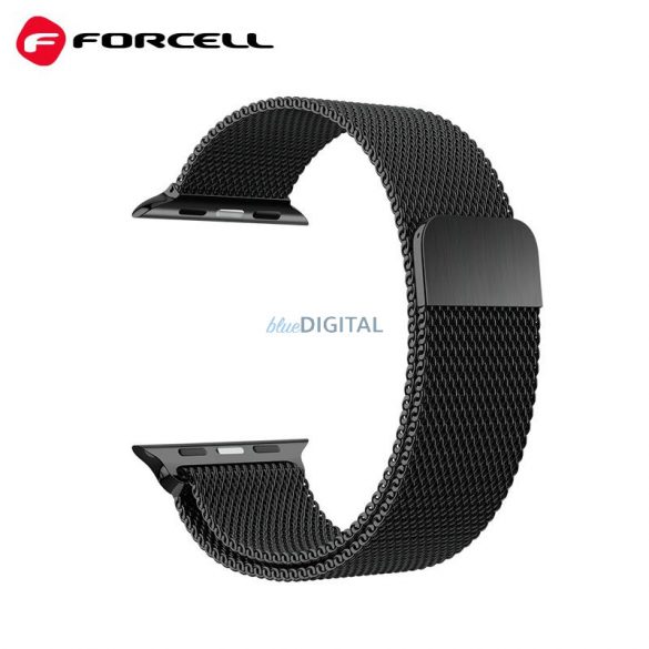 Curea FORCELL F-DESIGN FA03 pentru Apple Watch 38/40/41mm negru